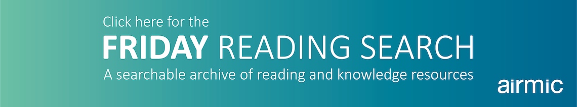 Click here for the Friday Reading Search, a searchable archive of reading and knowledge resources