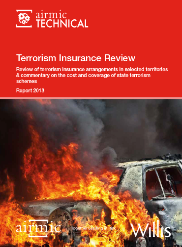Terrorism Insurance Review report 2013. Cover image.