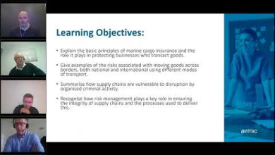 Embedded thumbnail for Cargo Insurance (What is it? Who needs it?) and associated Sustainable Supply Chain Risk Management