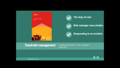 Embedded thumbnail for Travel risk, managing the risk before it becomes a problem