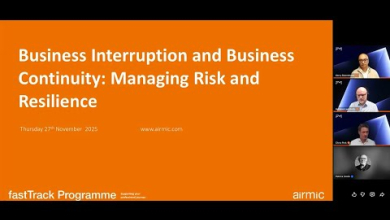 Embedded thumbnail for fastTrack webinar: Business Interruption and Business Continuity - Managing Risk and Resilience