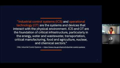 Embedded thumbnail for Academy Workshop - Managing Cyber Risk in Industrial Environments