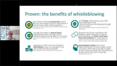 Embedded thumbnail for Preventing whistleblower victimisation and good risk management
